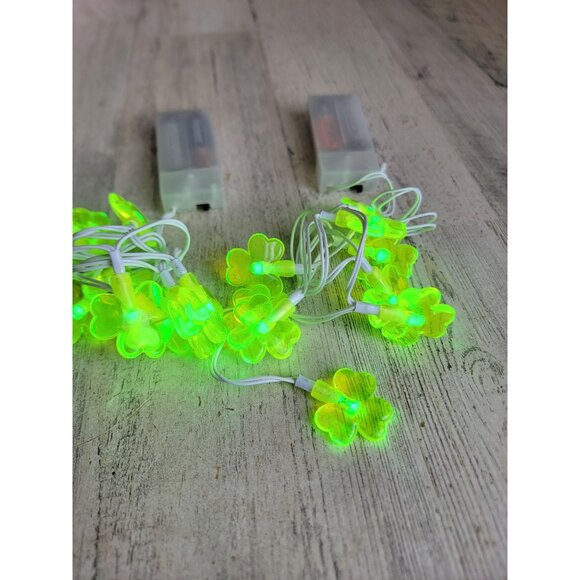 Shamrock mini string light st Patrick day set decor green - Picture 4 of 6